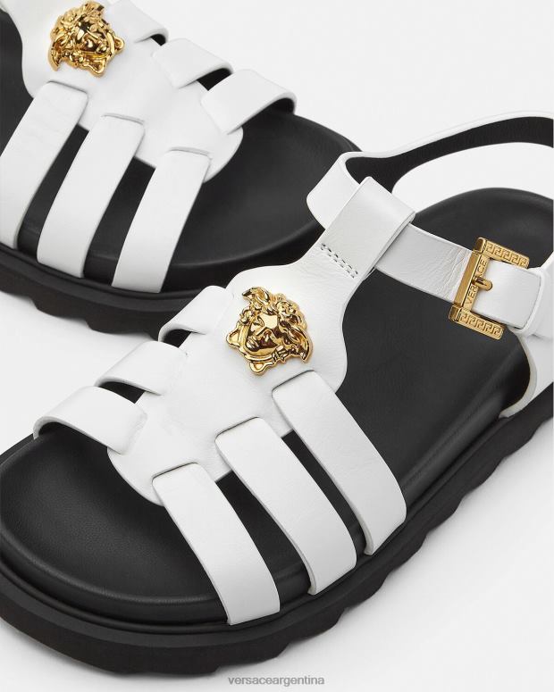 niños Versace blanco sandalias medusa zapato 4F6042042