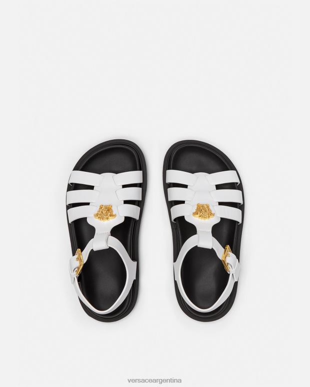 niños Versace blanco sandalias medusa zapato 4F6042042